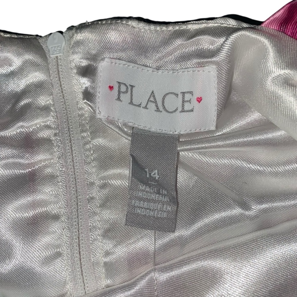 The Children's Place NWT Pink and White Floral Dress Off The Shoulder Size 14 - Picture 6 of 16